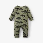 Baby Boy Basic Dinosaur Pattern Long Sleeve Jumpsuit  image 3
