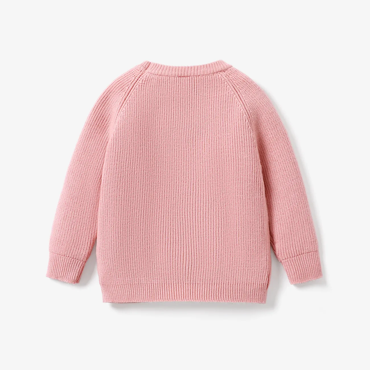 Kleinkind/Kind Mädchen/Junge Massiver Schulter-Design-Pullover  rosa big image 1