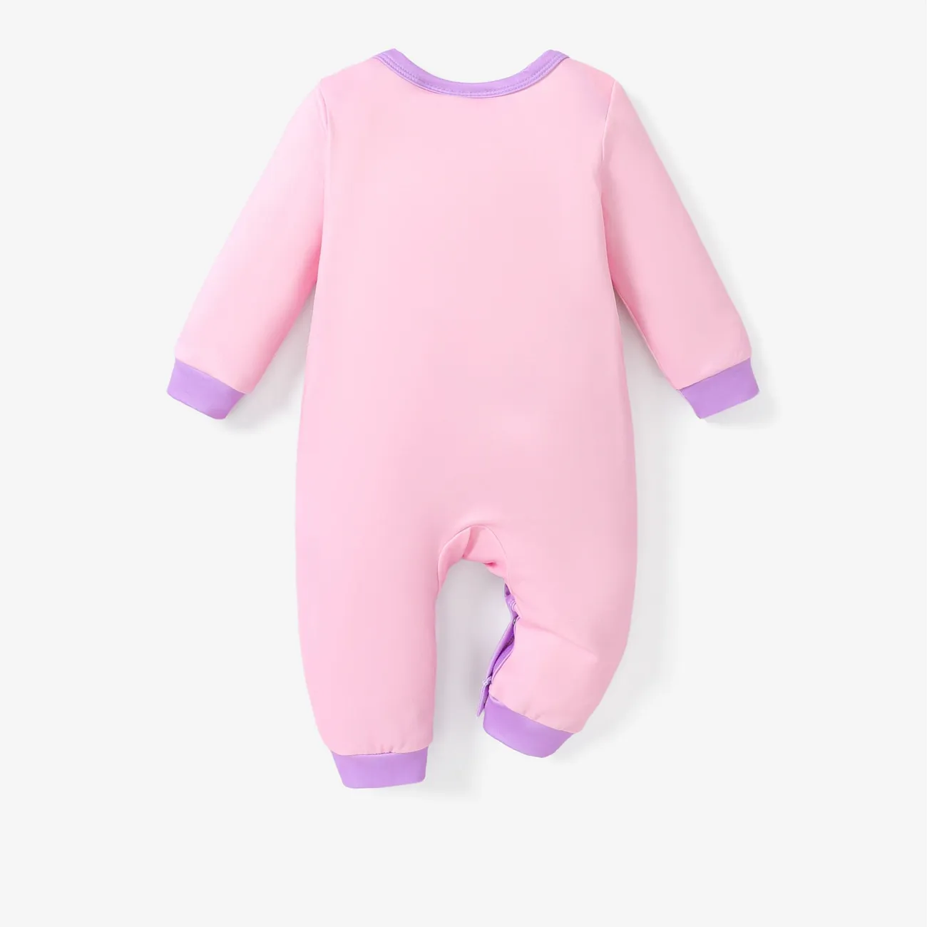 Glücksbärchis Baby Unisex Knöpfe Kindlich Langärmelig Baby-Overalls rosa big image 1