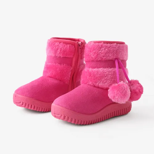 Toddler & Kids Pompom Decor Fleece Snow Boots