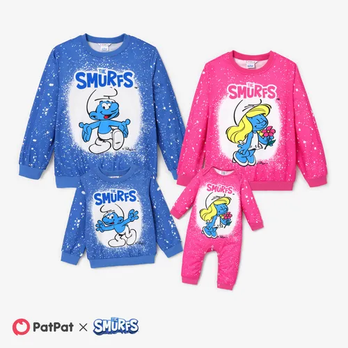 The Smurfs Family Matching Graphic Long-sleeve Sweatshirt
