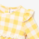Disney Winnie the Pooh character pattern plaid top paired or with knitted stretch denim jeans  image 3