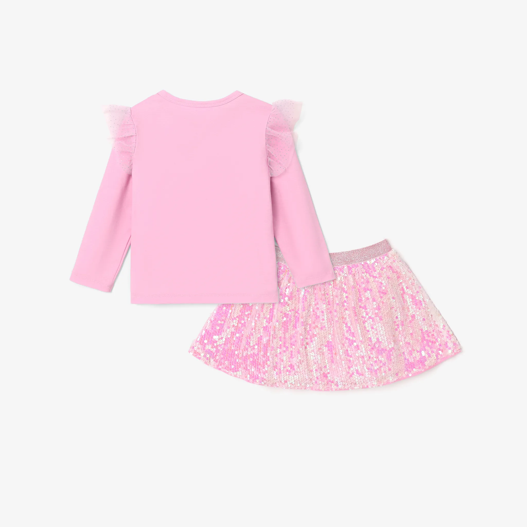 Disney Princess Toddler Girl Character Print Long-sleeve Top and Mesh Skirt   image 6
