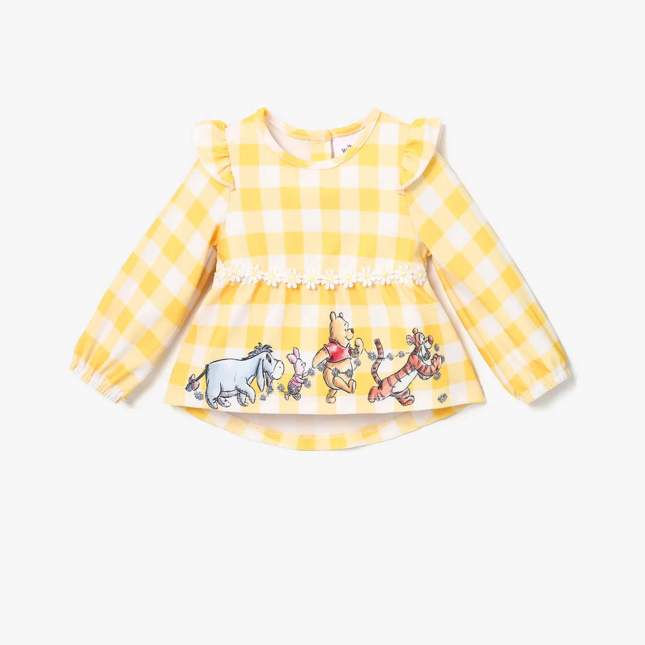 Disney Winnie the Pooh Baby Mädchen Flatterärmel Kindlich Langärmelig Baby-Sets gelb big image 1