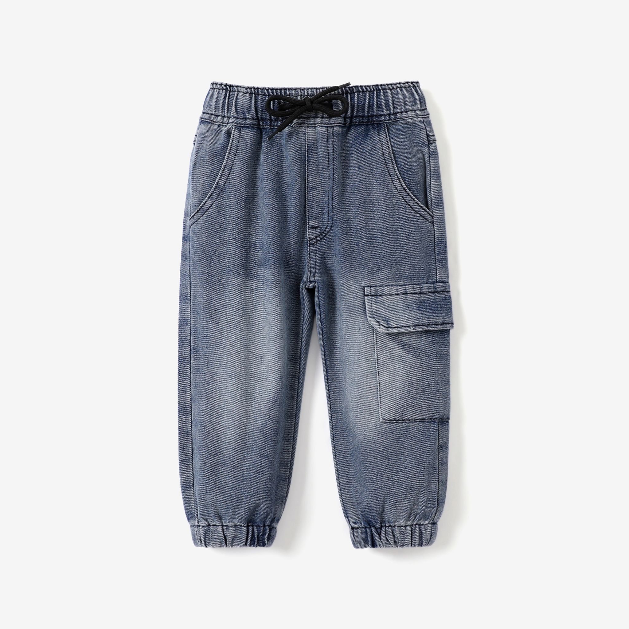 Toddler Boys Avant-garde 93% Cotton Drawstring Jeans