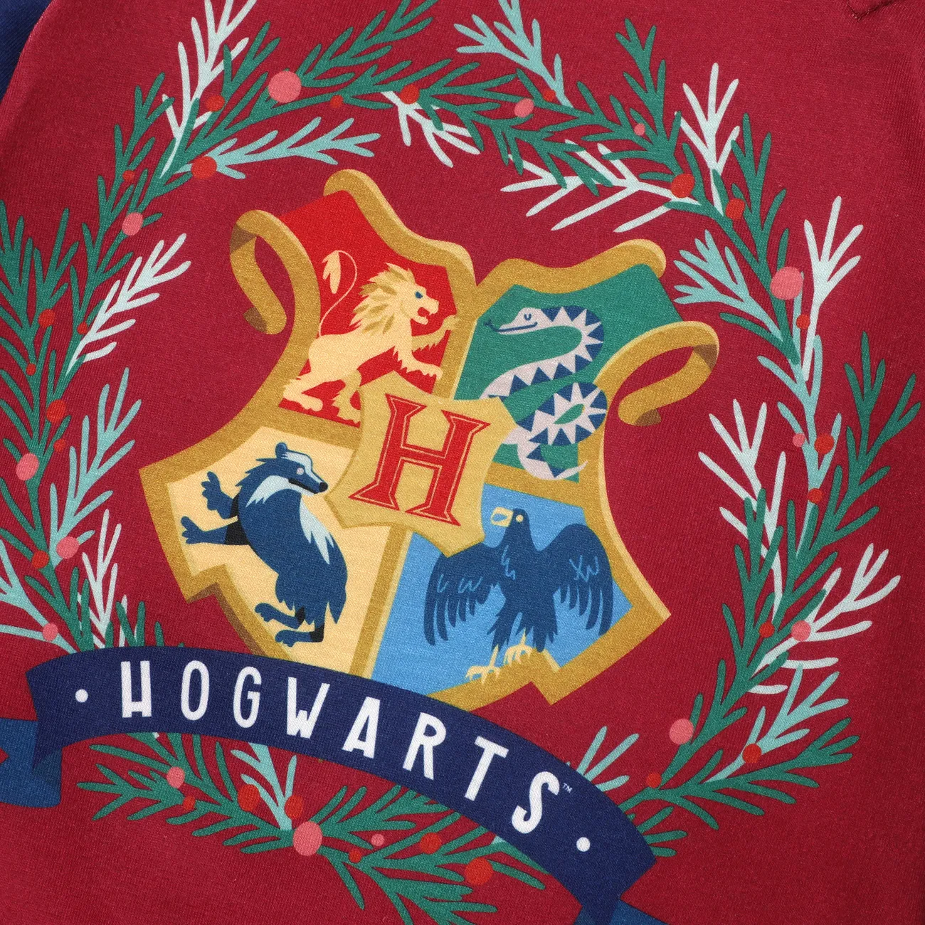 Harry Potter Weihnachten Familien-Looks Langärmelig Familien-Outfits Pyjamas (Flame Resistant) Mehrfarbig big image 1