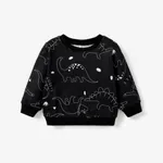  Baby Girl/Boy Dinosaur Animal Pullover Top Black
