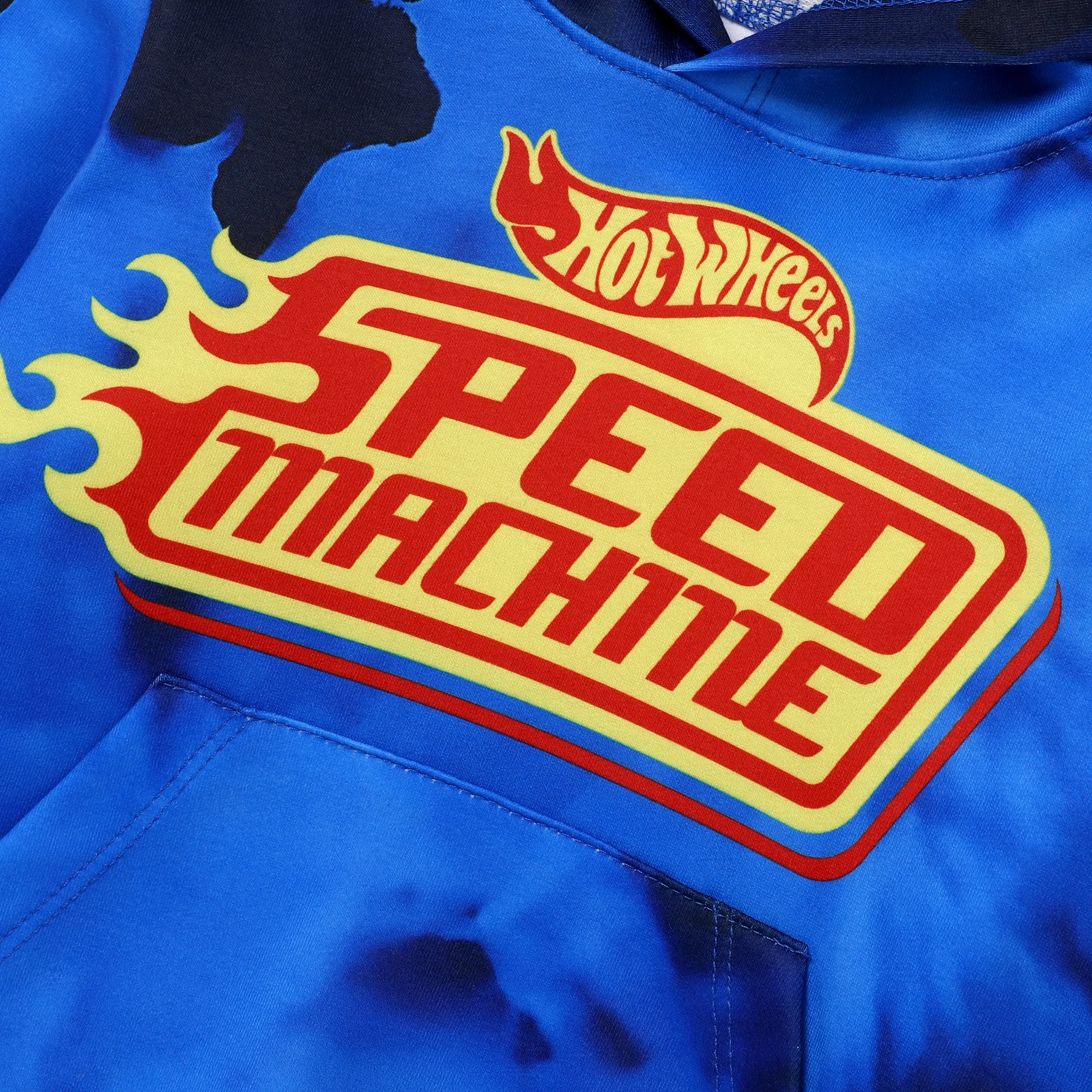 Hot Wheels Kid Boy Letter Print Long-sleeve Jacket  Blue image 3