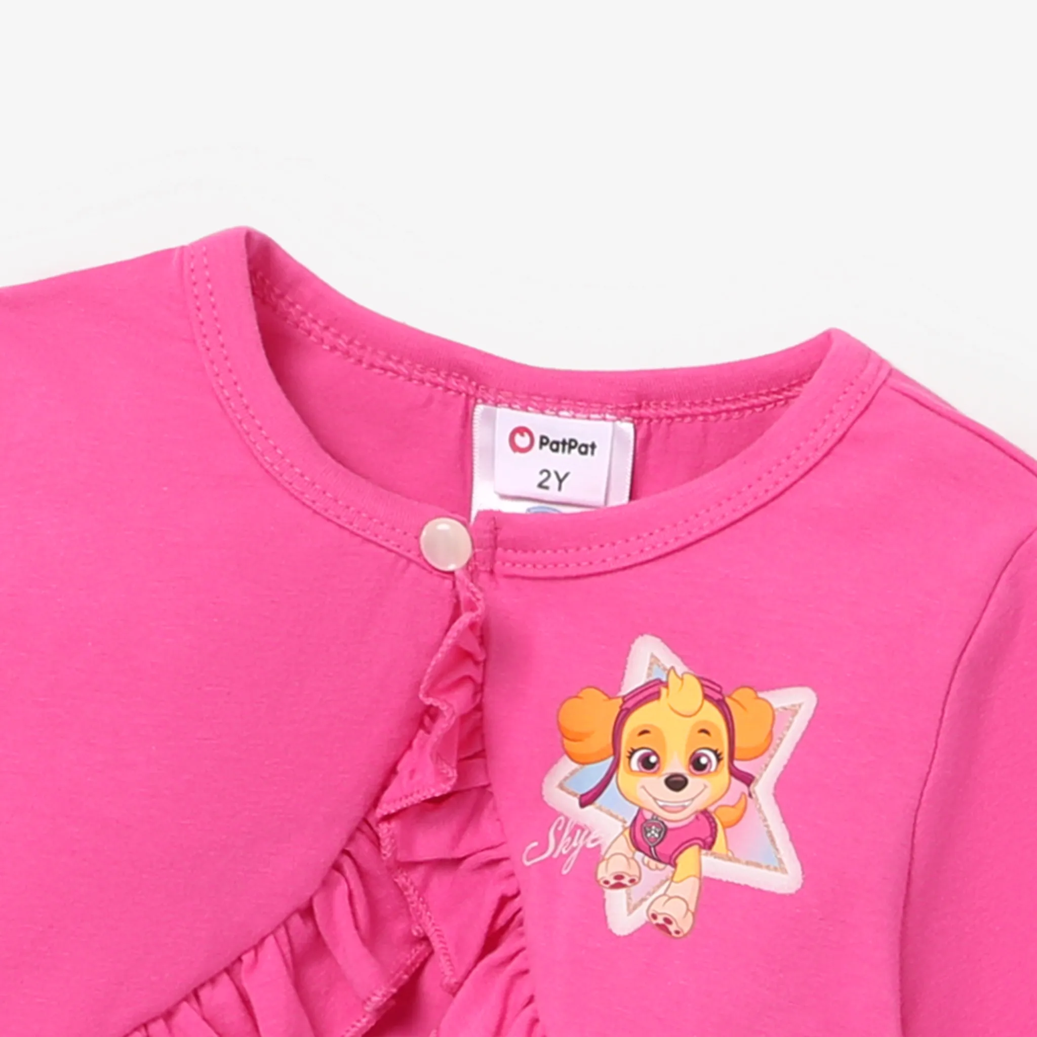 Patrulha Canina 2 unidades Criança Menina Extremidades franzidas Infantil Fato saia e casaco Roseo image 5