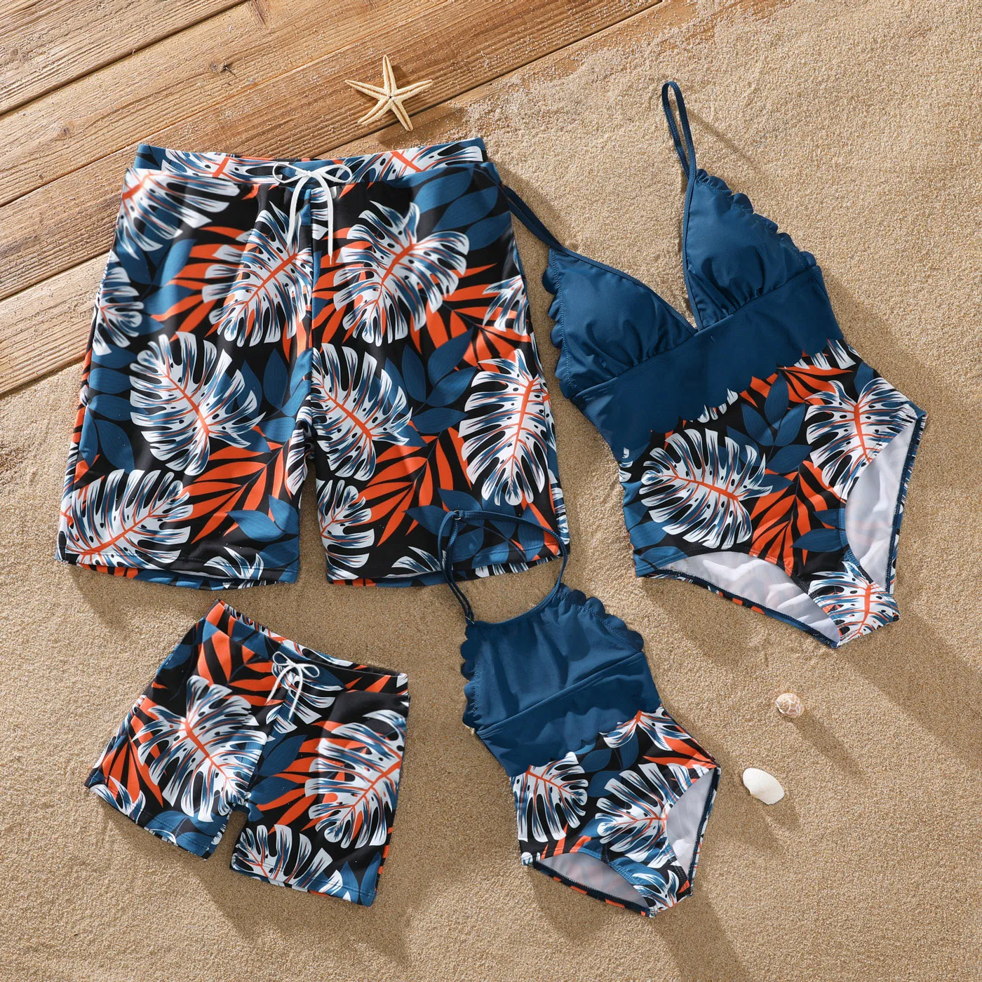 Print Matching Family Look Swimwear