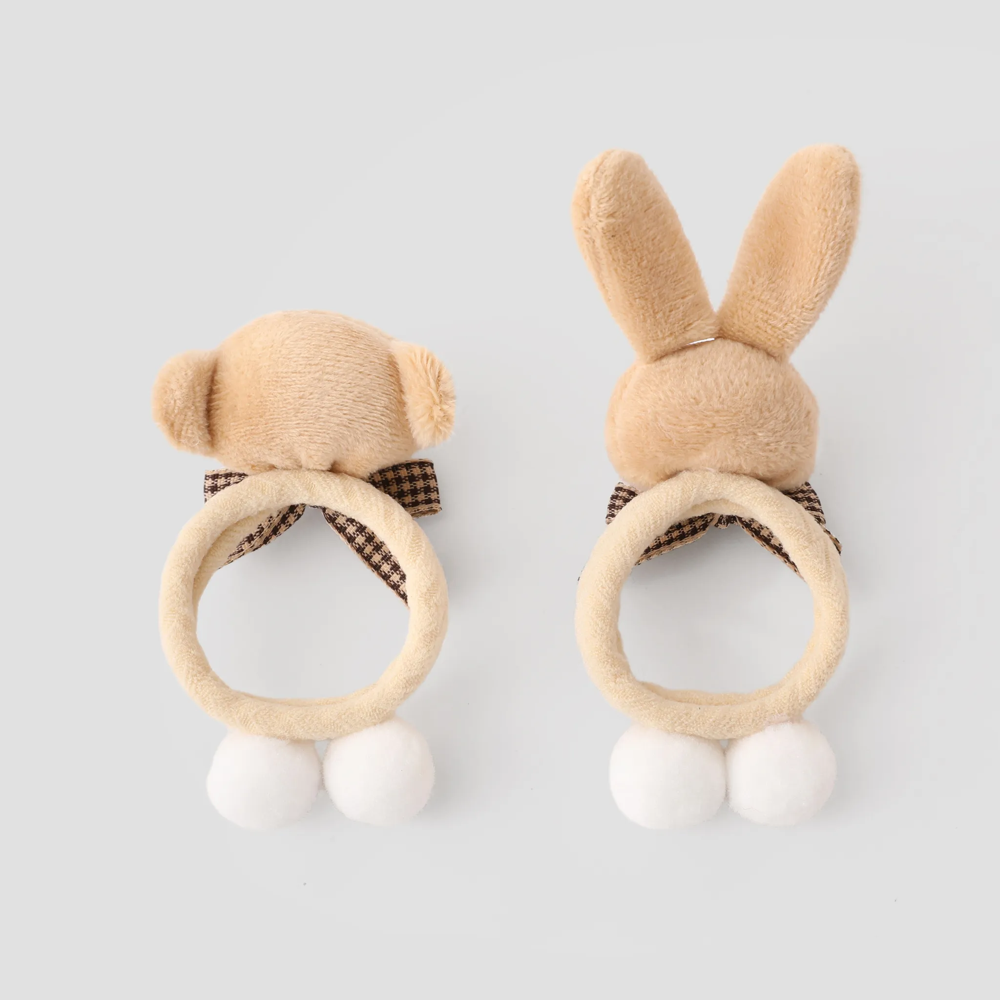 2-pack Toddler/kids Cartoon bear rabbit hair rope  image 5