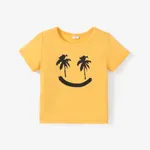 Kleinkinder Jungen Lässig Kurzärmelig T-Shirts gelb