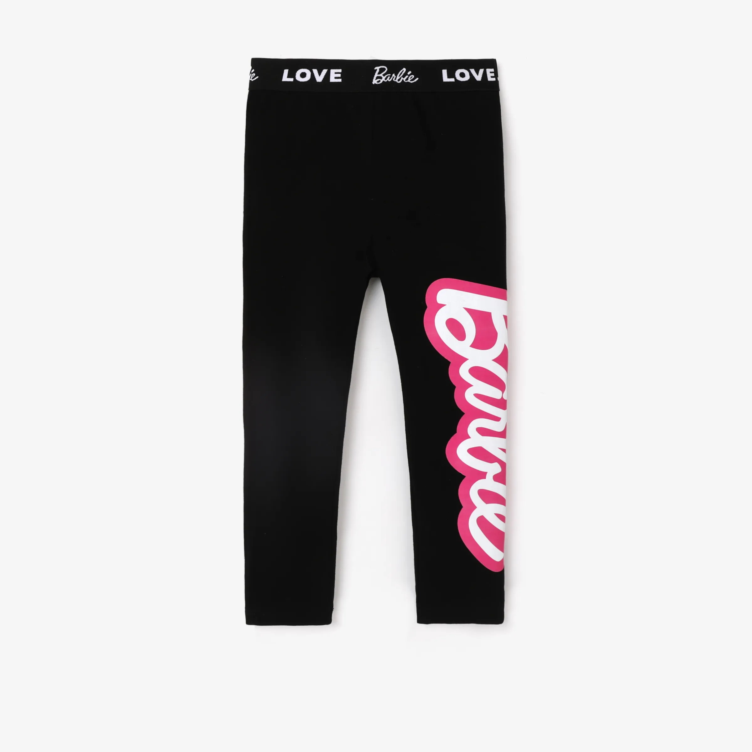 Barbie Plush Embroidered Long-sleeve Top or Tight Leggings Black image 2
