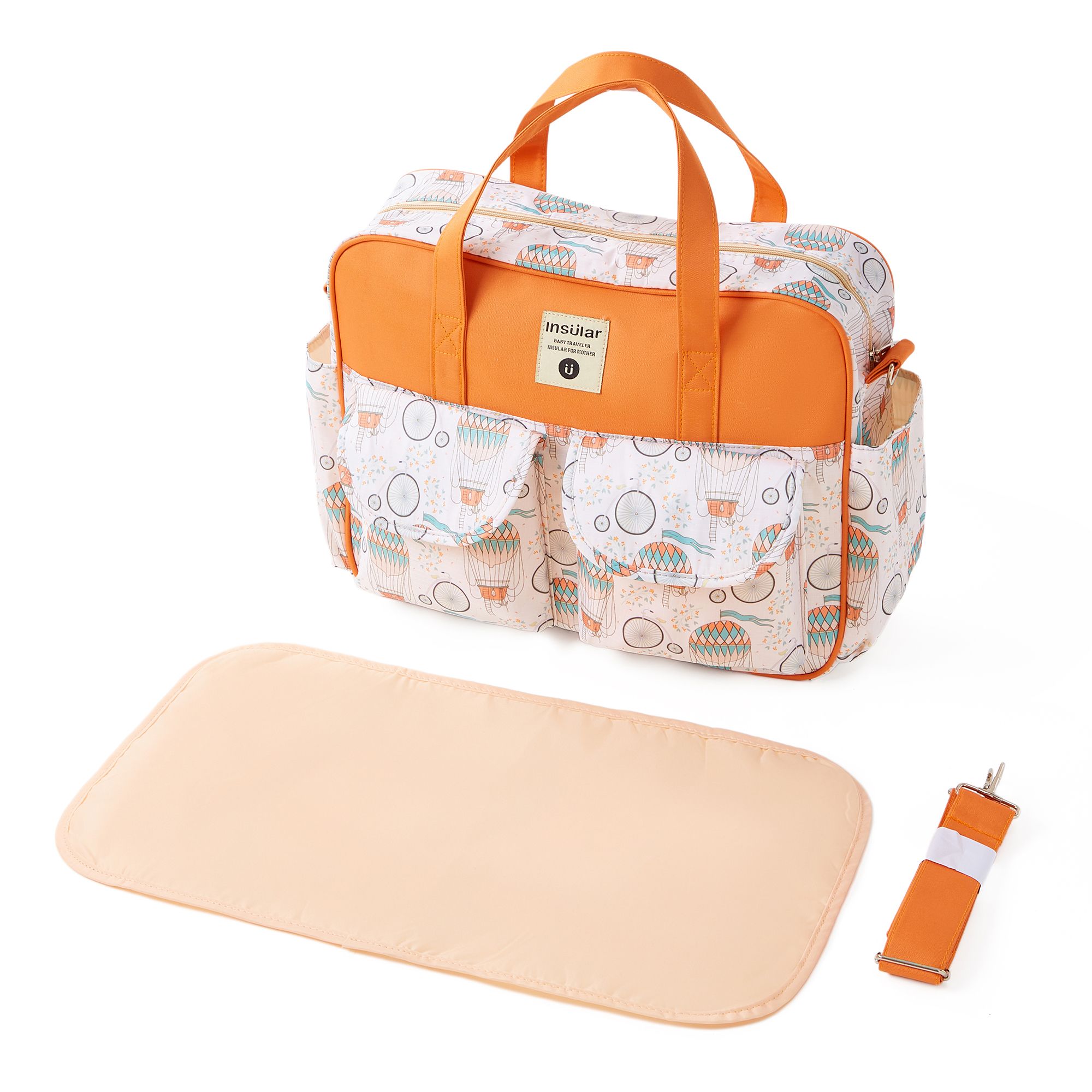 Fashion Maternity Multi-functional Waterproof Diaper Bag For Mom And Baby