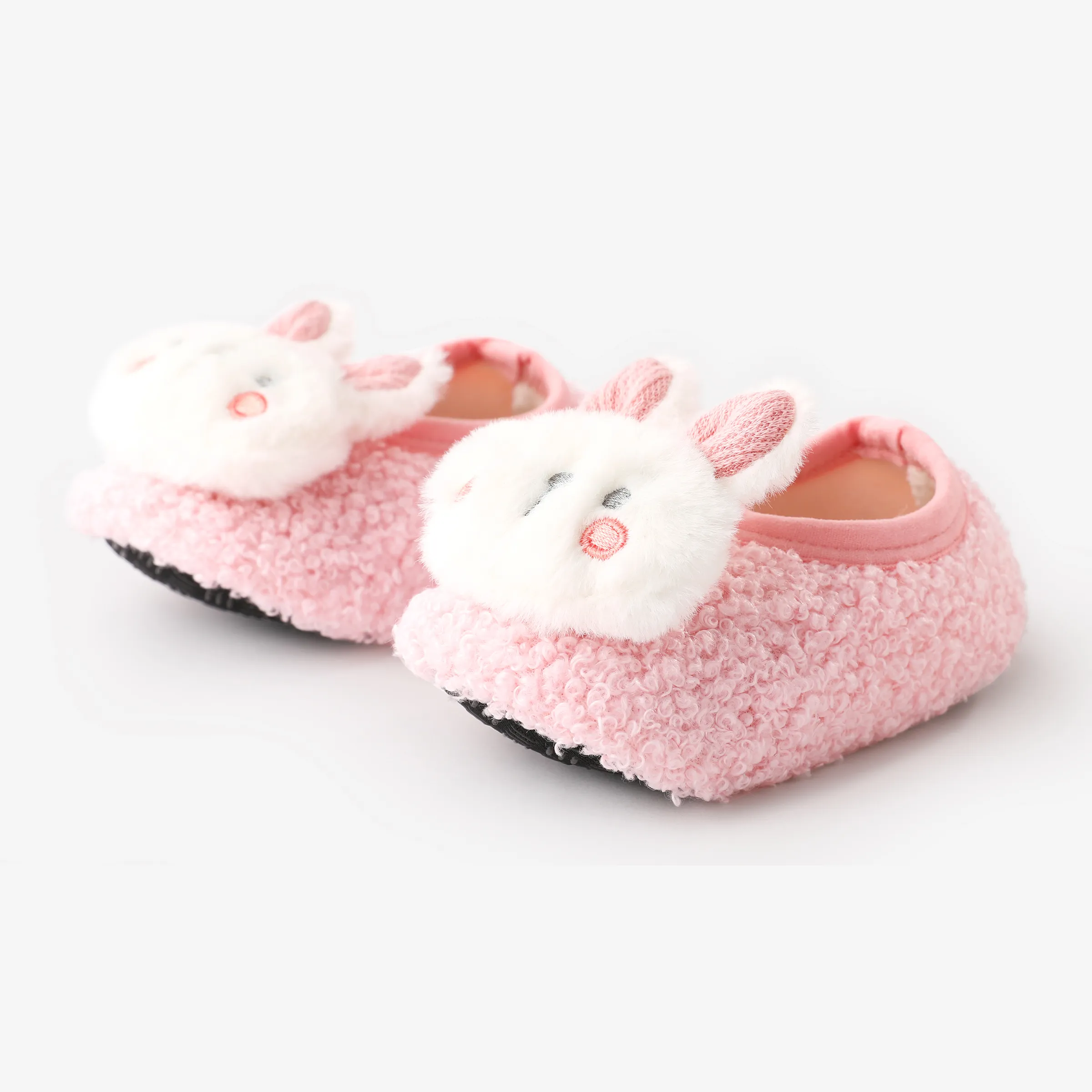 Baby/toddler Childlike Plush bunny floor socks Pink image 2