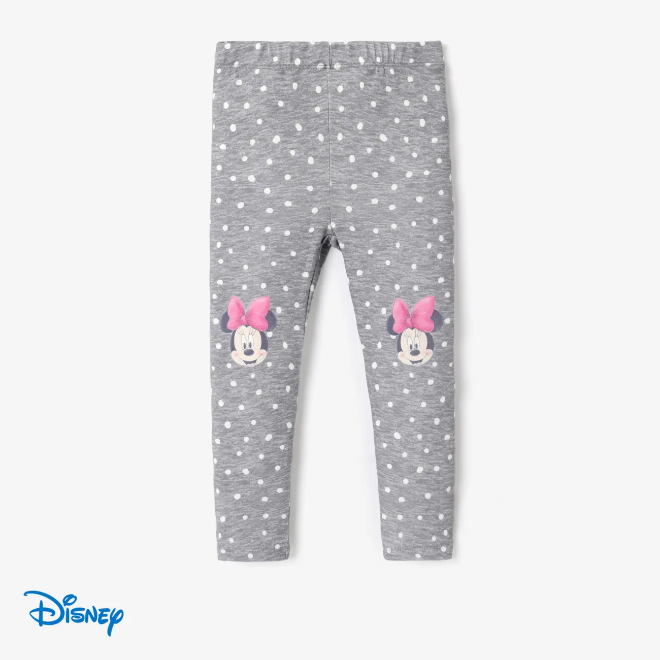 Disney Mickey and Friends Criança Menina Infantil Leggings/Slim-fit/Bootcut cinza salpicado big image 1