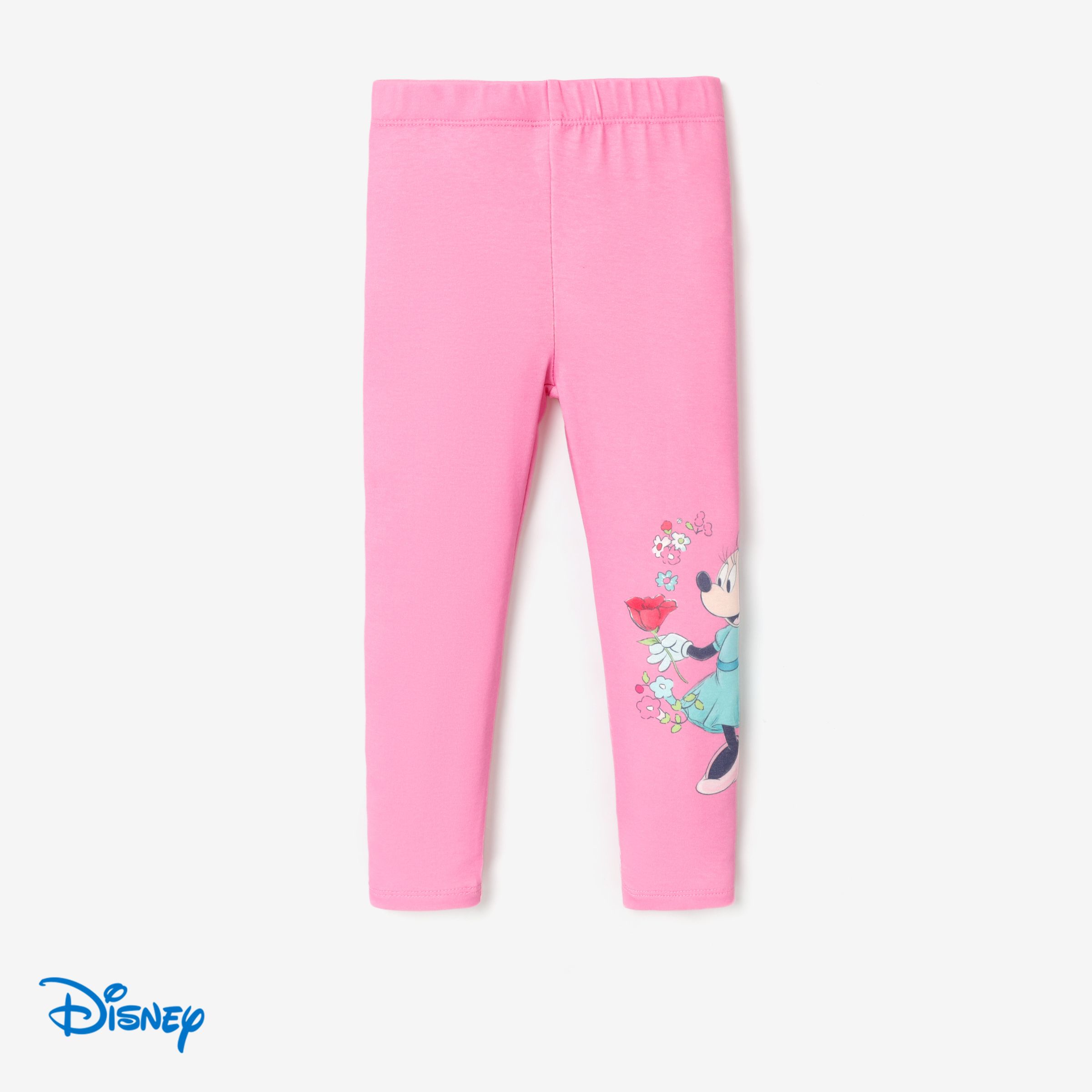 Disney Mickey And Friends Toddler Girl Floral Print Leggings