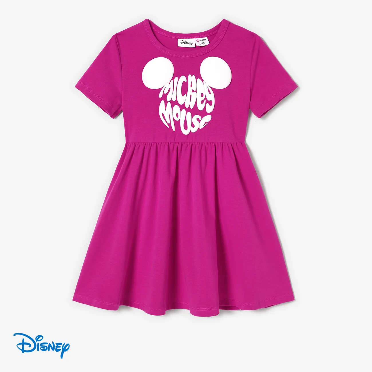 Disney Mickey and Friends Mommy and Me Cotton Mickey Shape Print Dress/Romper Multi-color big image 1