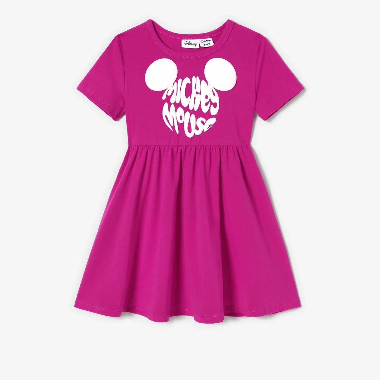 Disney Mickey and Friends Mommy and Me Cotton Mickey Shape Print Dress/Romper Multi-color big image 1