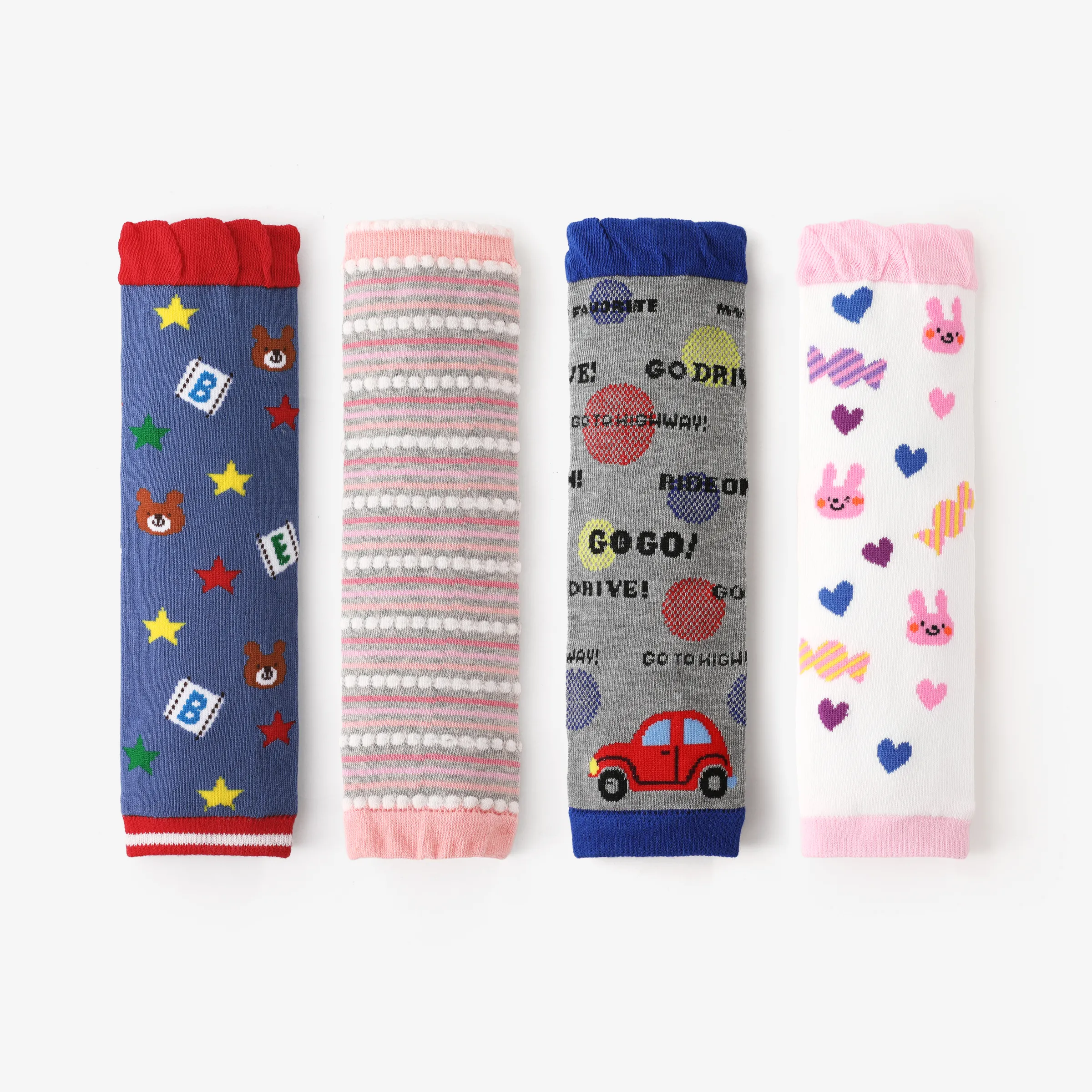Baby Childlike cartoon knee socks Blue image 6