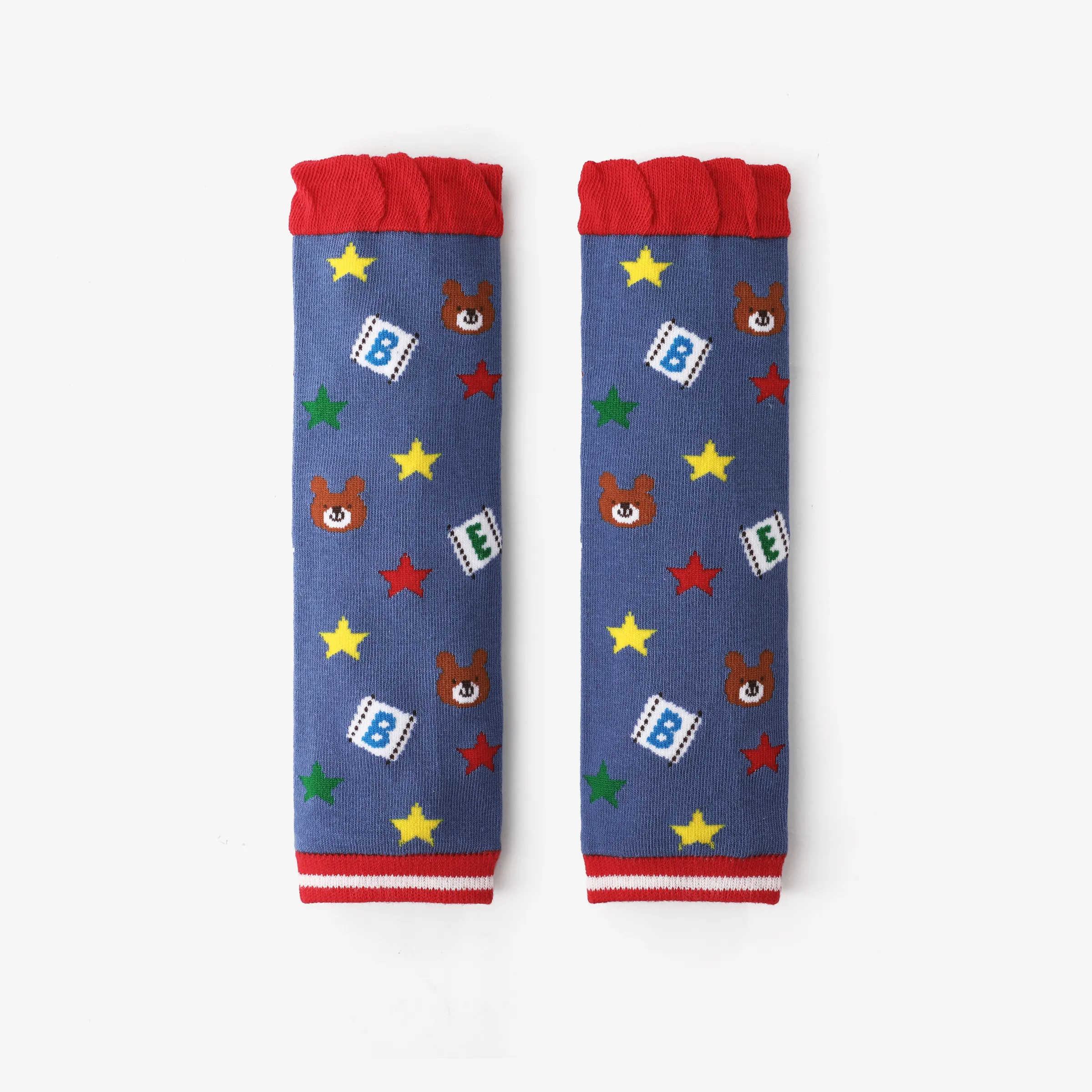 Baby Childlike cartoon knee socks Blue big image 1