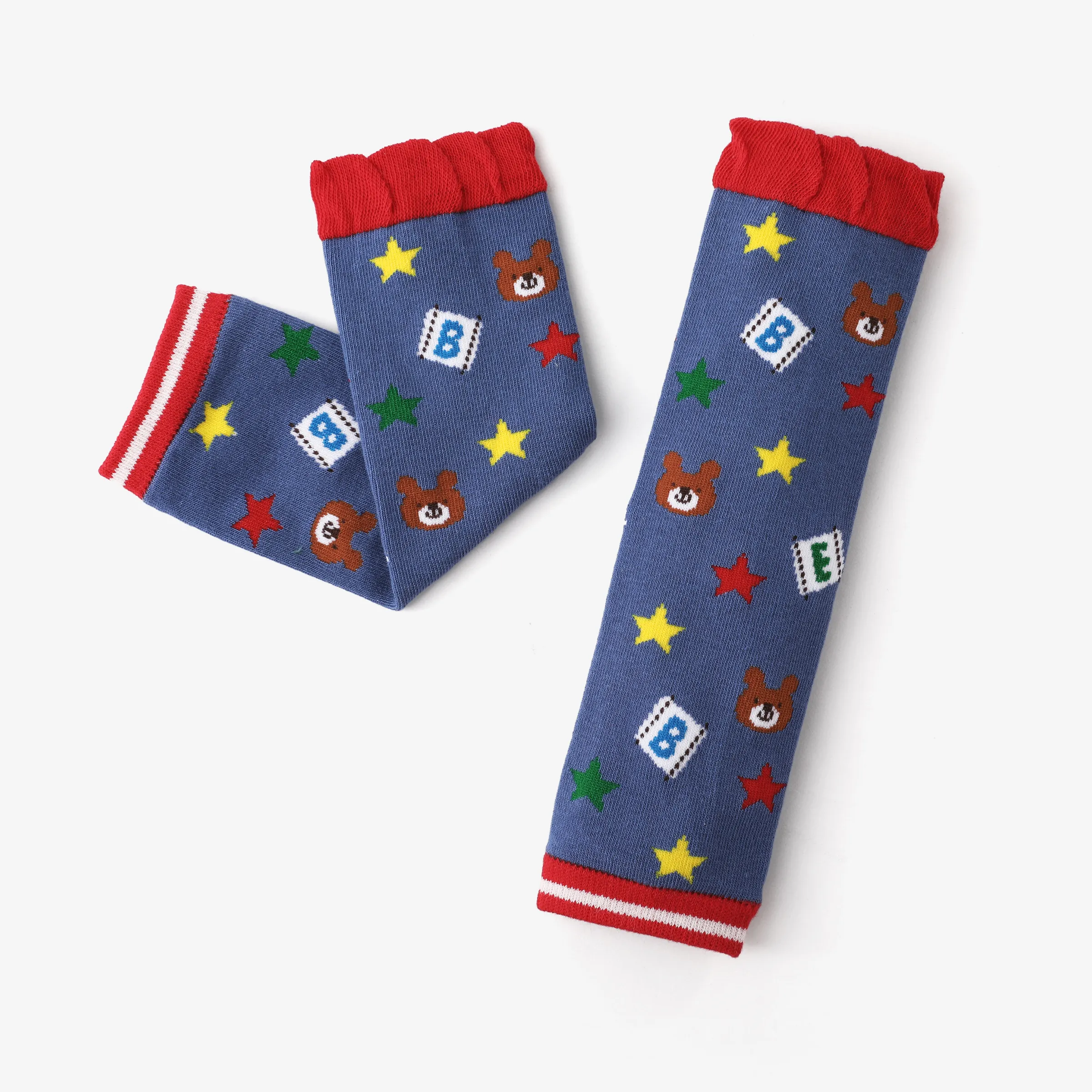 Baby Childlike cartoon knee socks Blue image 2