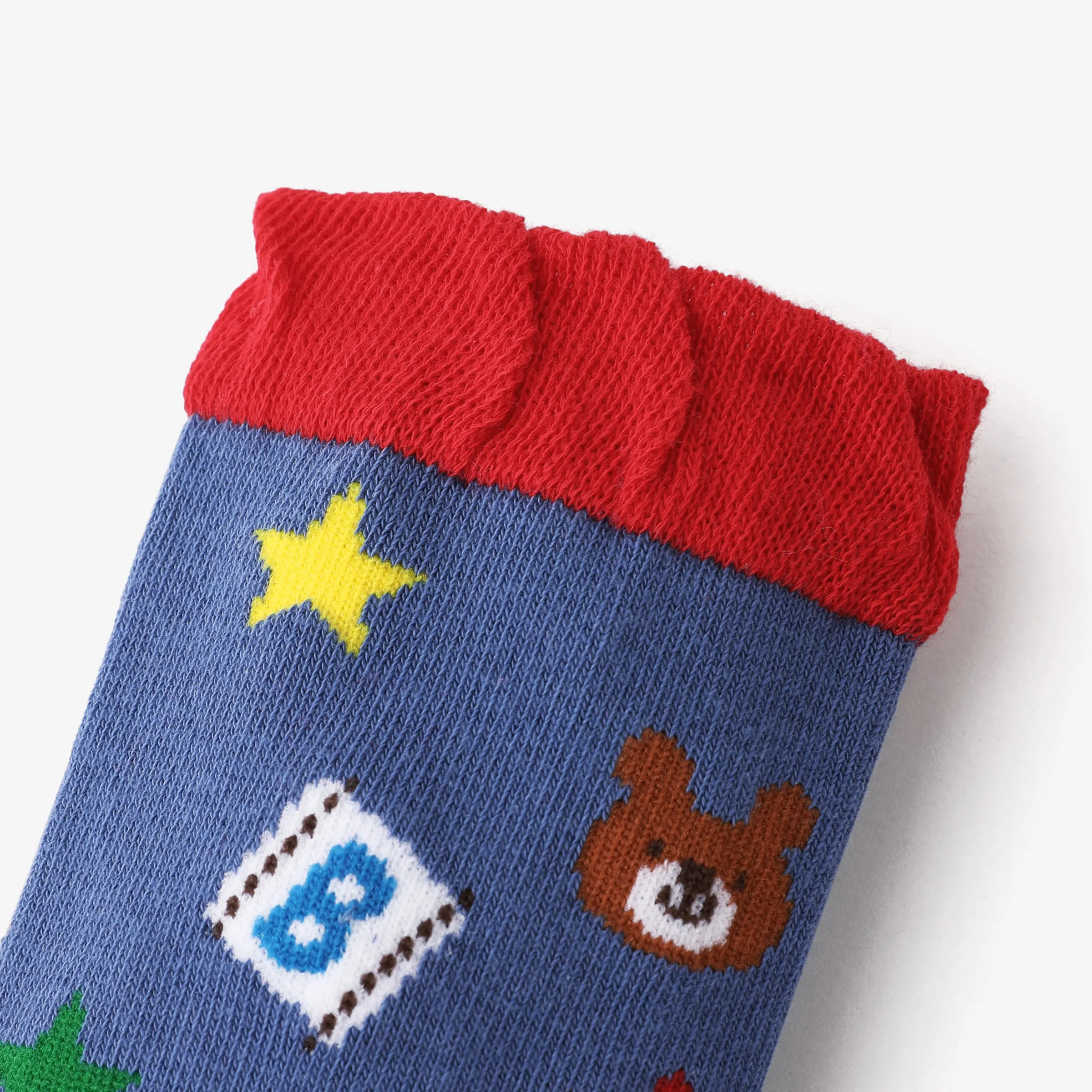 Baby Childlike cartoon knee socks Blue image 3