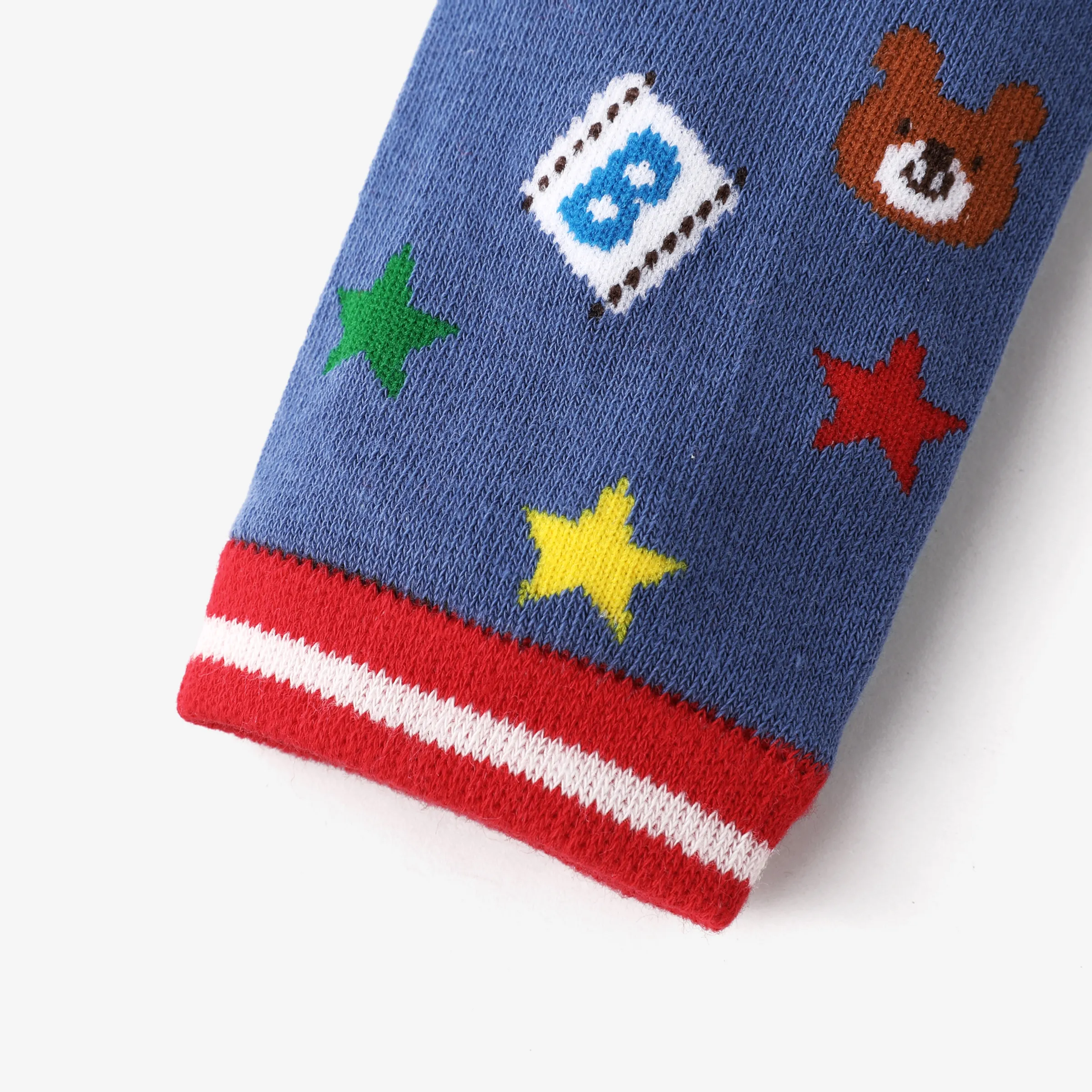 Baby Childlike cartoon knee socks Blue image 4
