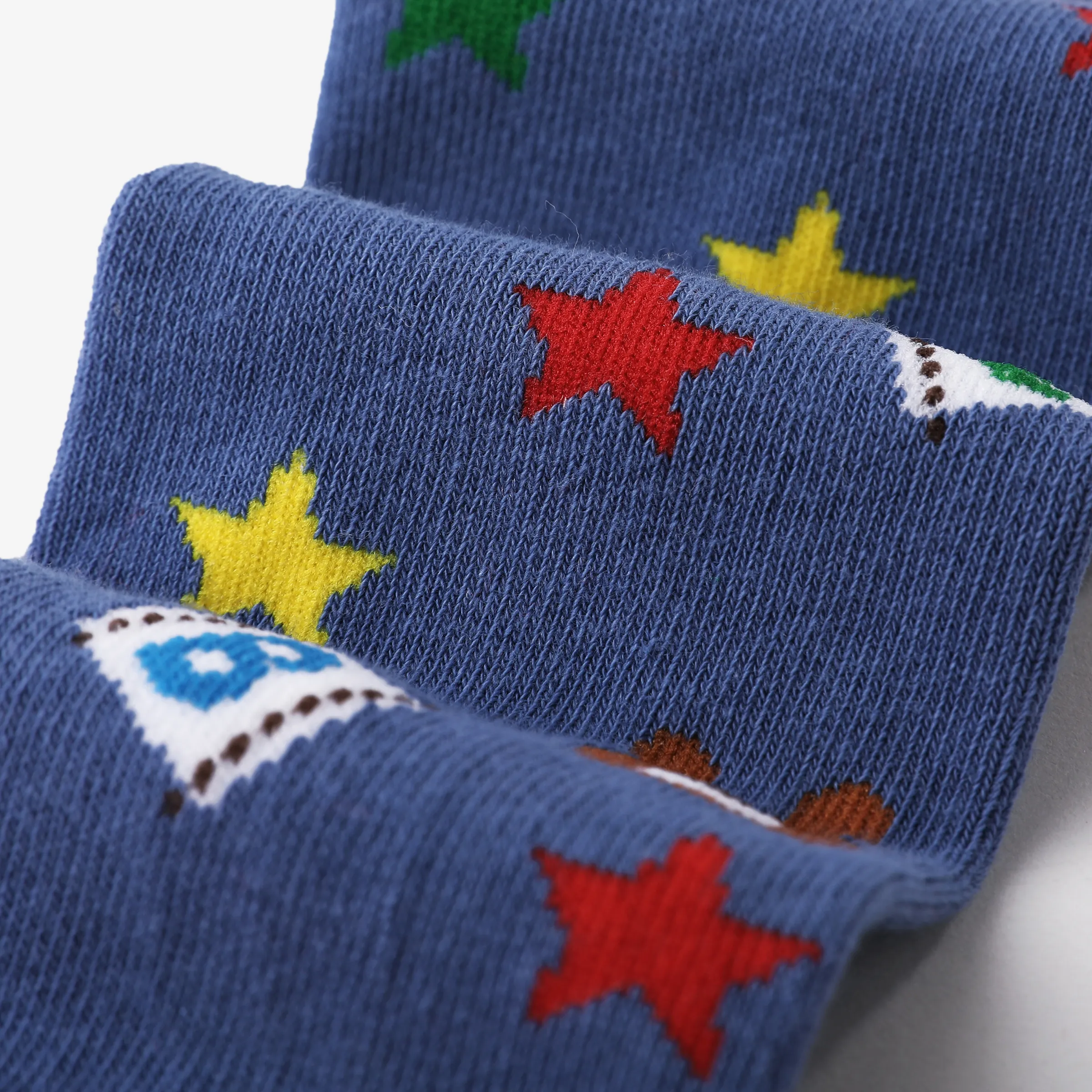 Baby Childlike cartoon knee socks Blue image 5