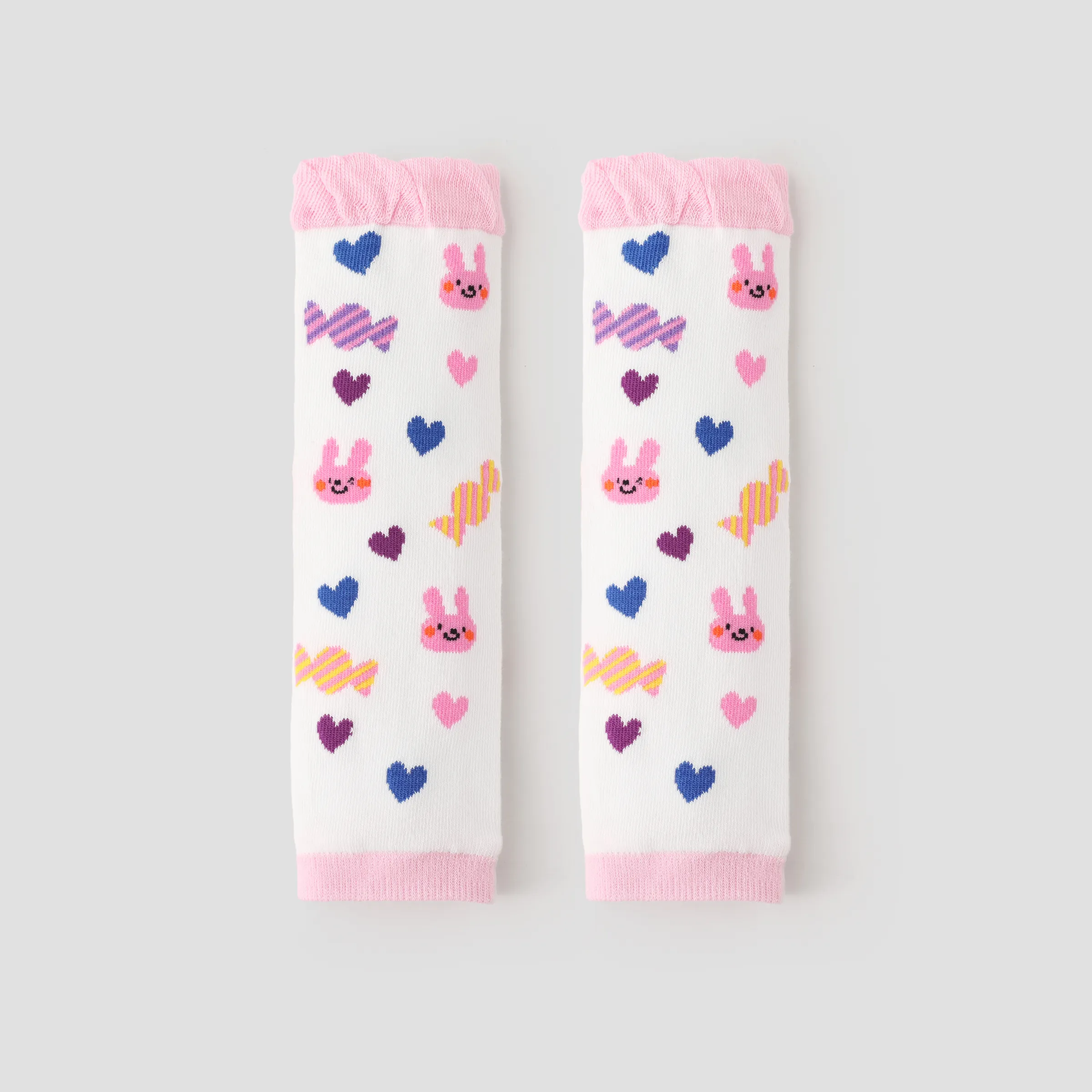 Baby Childlike cartoon knee socks White
