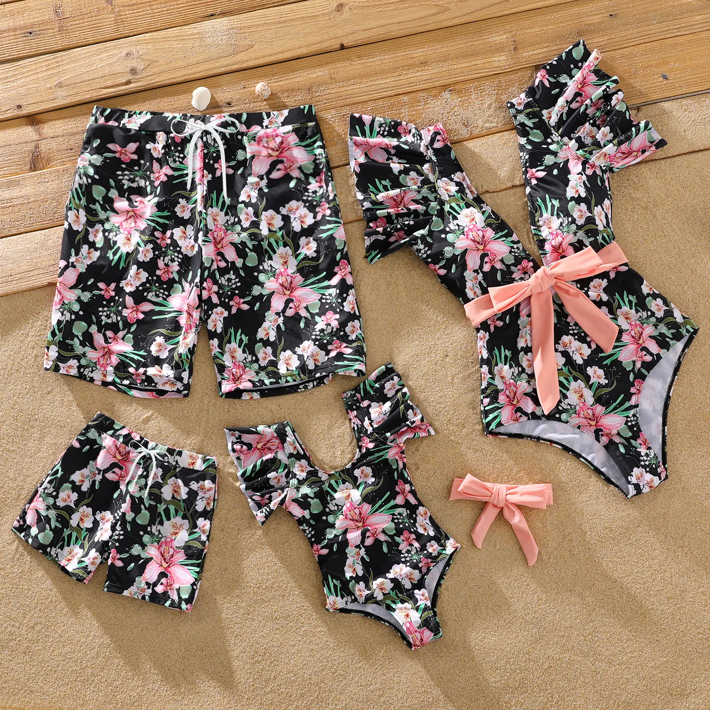 Print Matching Family Look Swimwear