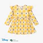 Disney Winnie the Pooh Toddler Girl Naia™ Character Print Ruffled Long-sleeve Dress Yellow