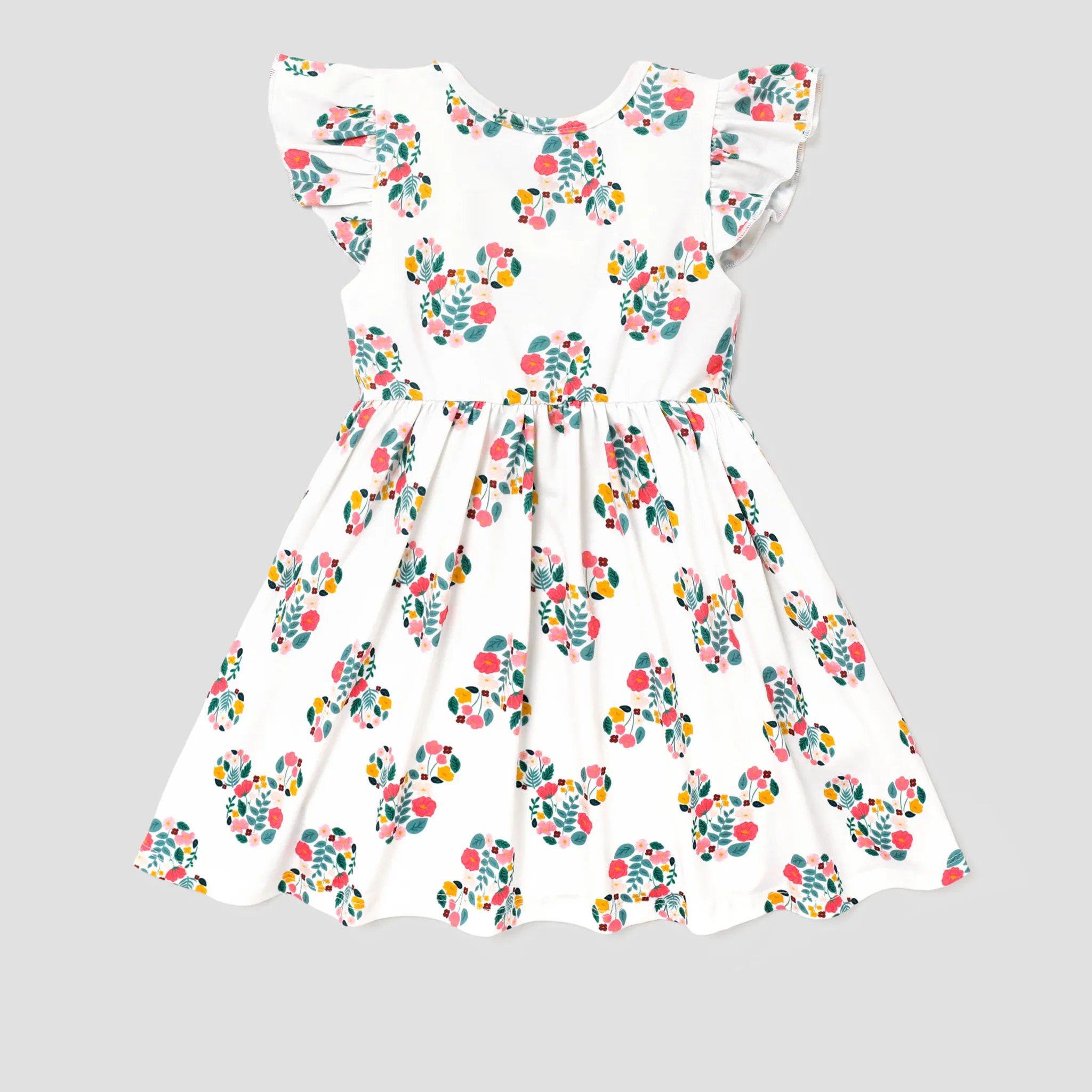 Disney Mickey and Friends Toddler Girl Naia™ Character Print Ruffled Sleeveless Dress  image 2