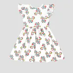 Disney Mickey and Friends Toddler Girl Naia™ Character Print Ruffled Sleeveless Dress  image 2