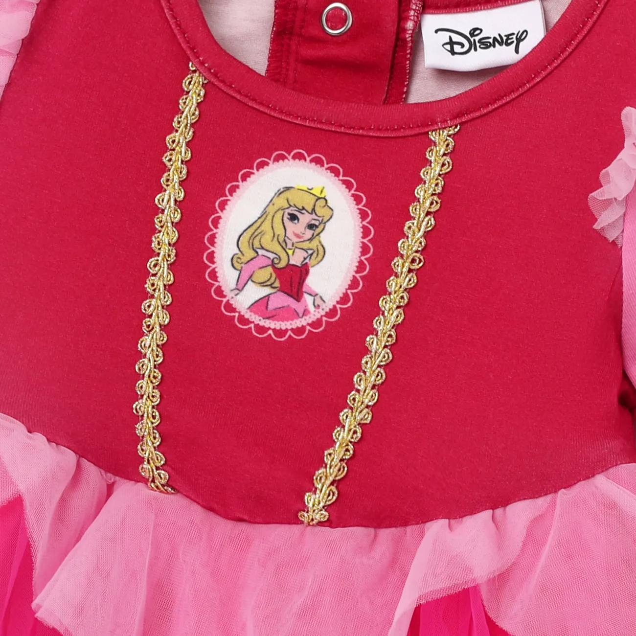 Disney Princess IP Mädchen Süß Kleider Fuchsie big image 1