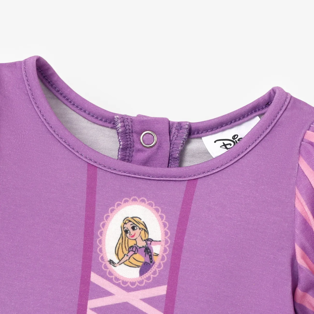 Disney Princess Baby/Toddler Girl Naia™ Character Print Cosplay Long-sleeve Dress Purple big image 1