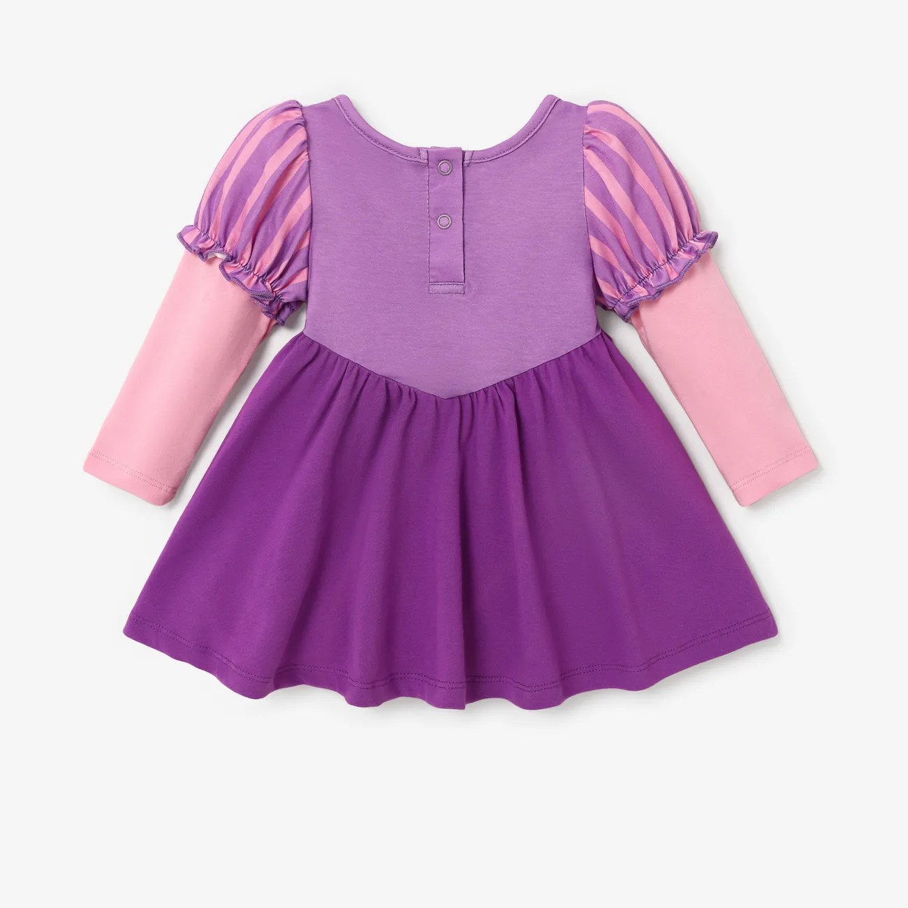 Disney Princess Baby/Toddler Girl Naia™ Character Print Cosplay Long-sleeve Dress Purple big image 1