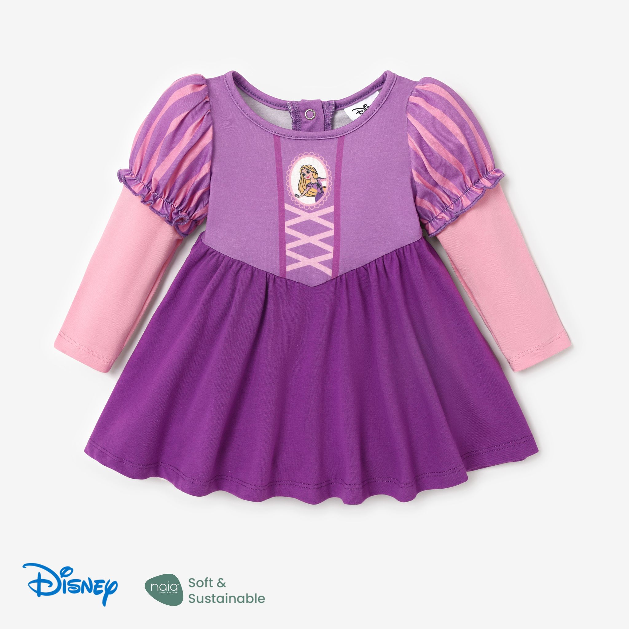 Disney Princess Baby/Toddler Girl Naiaâ¢ Character Print Cosplay Long-sleeve Dress
