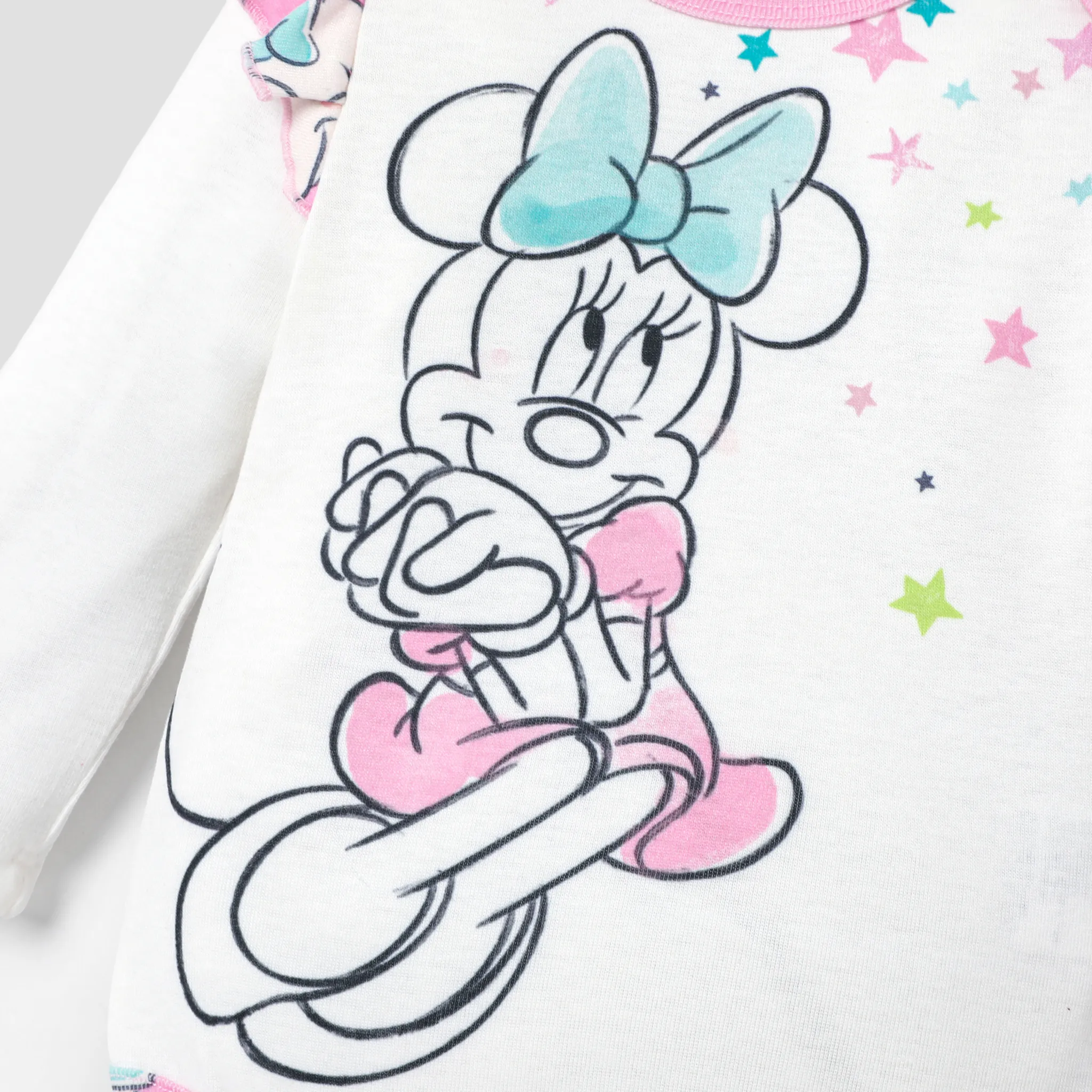 Disney Mickey and Minnie baby girl character pattern one-piece jumpsuit or all-over patterned pants  image 2