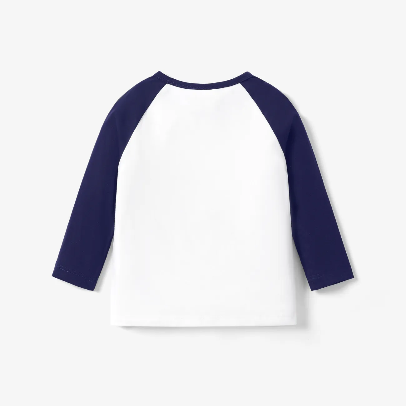 Criança Menino Costuras de tecido Infantil Dinossauro Manga comprida T-shirts Branco azulado big image 1