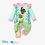 Disney Princess Baby Girl Naia™ Character Print Ruffled Long-sleeve Jumpsuit Green