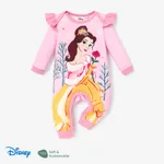 Disney Princess Baby Girl Naia™ Character Print Ruffled Long-sleeve Jumpsuit Pink