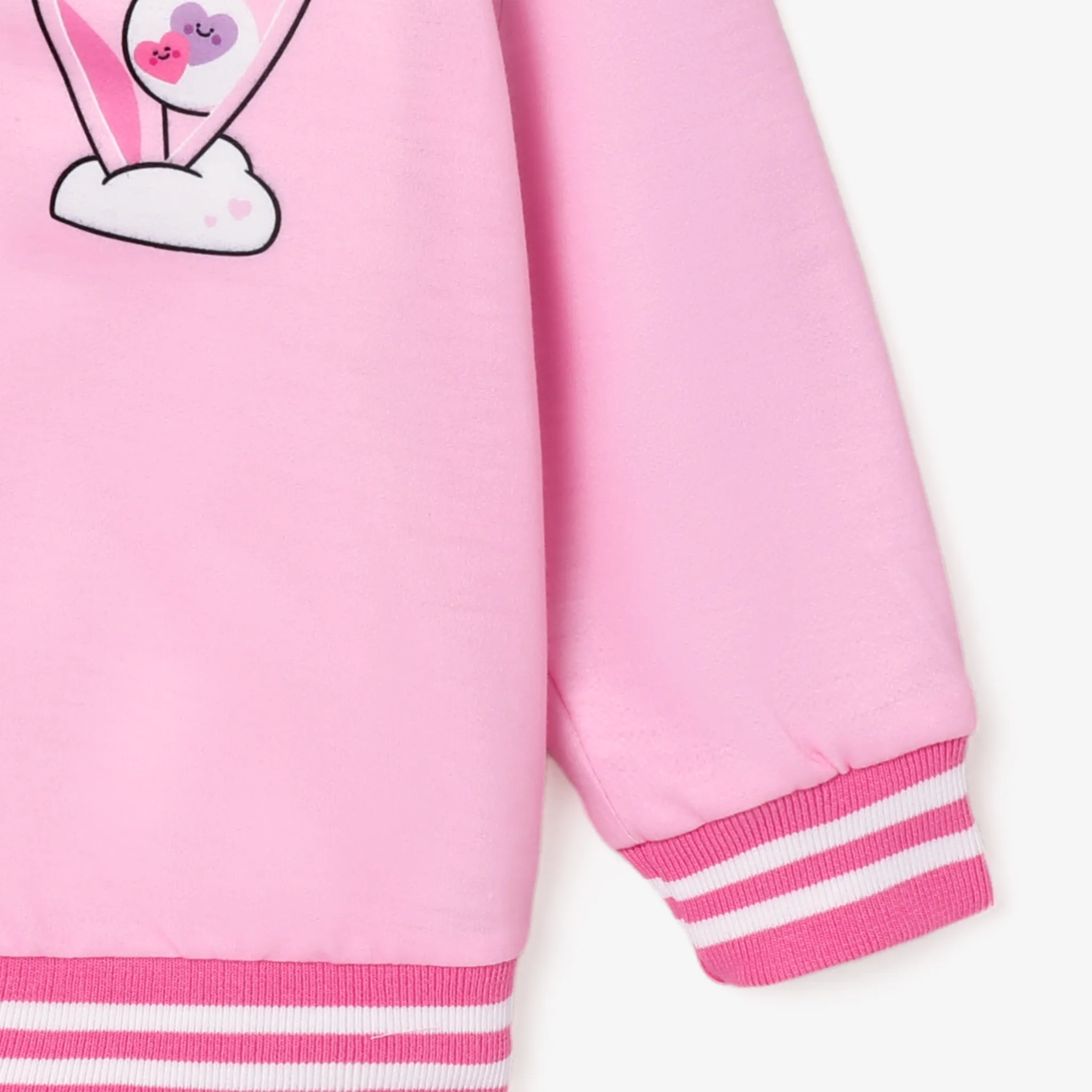 Care Bears Toddler Girl Bear Pattern Hooded Jacket Pink image 5