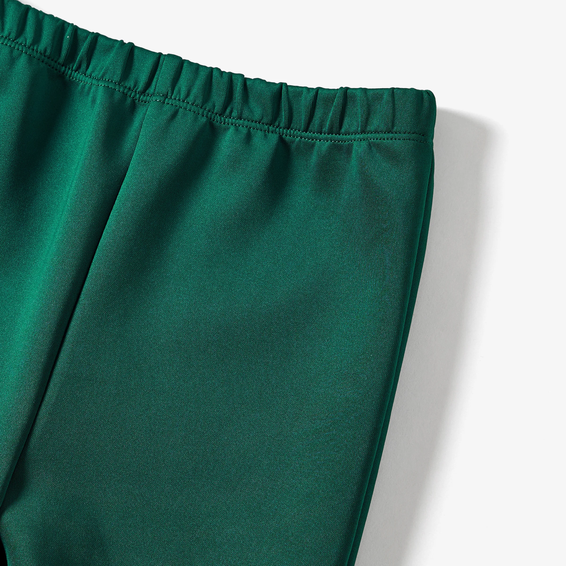 Family Matching Green Zipper Coat Tops and Pants Tracksuits Sets CYAN- image 5