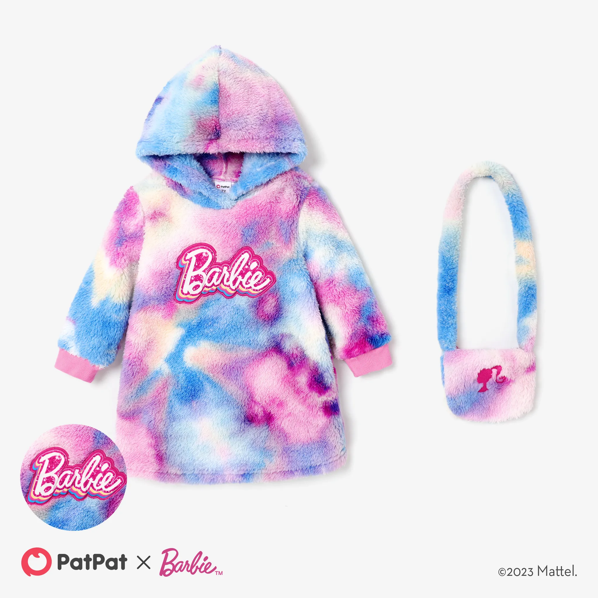 Barbie Toddler Girl Letter Pattern Long-sleeve Hooded Top 