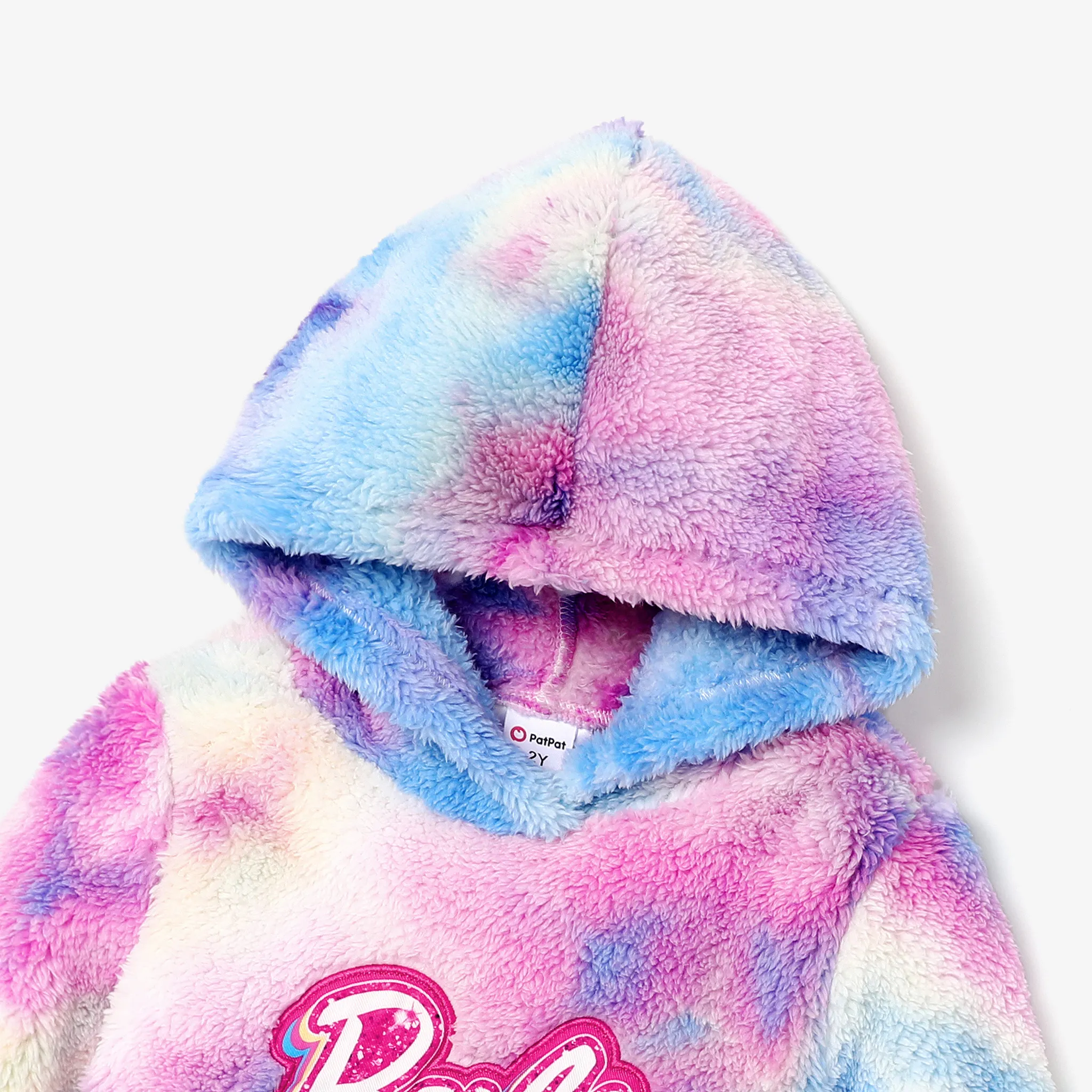 Barbie Toddler Girl Letter Pattern Long-sleeve Hooded Top  pinkpurple image 4