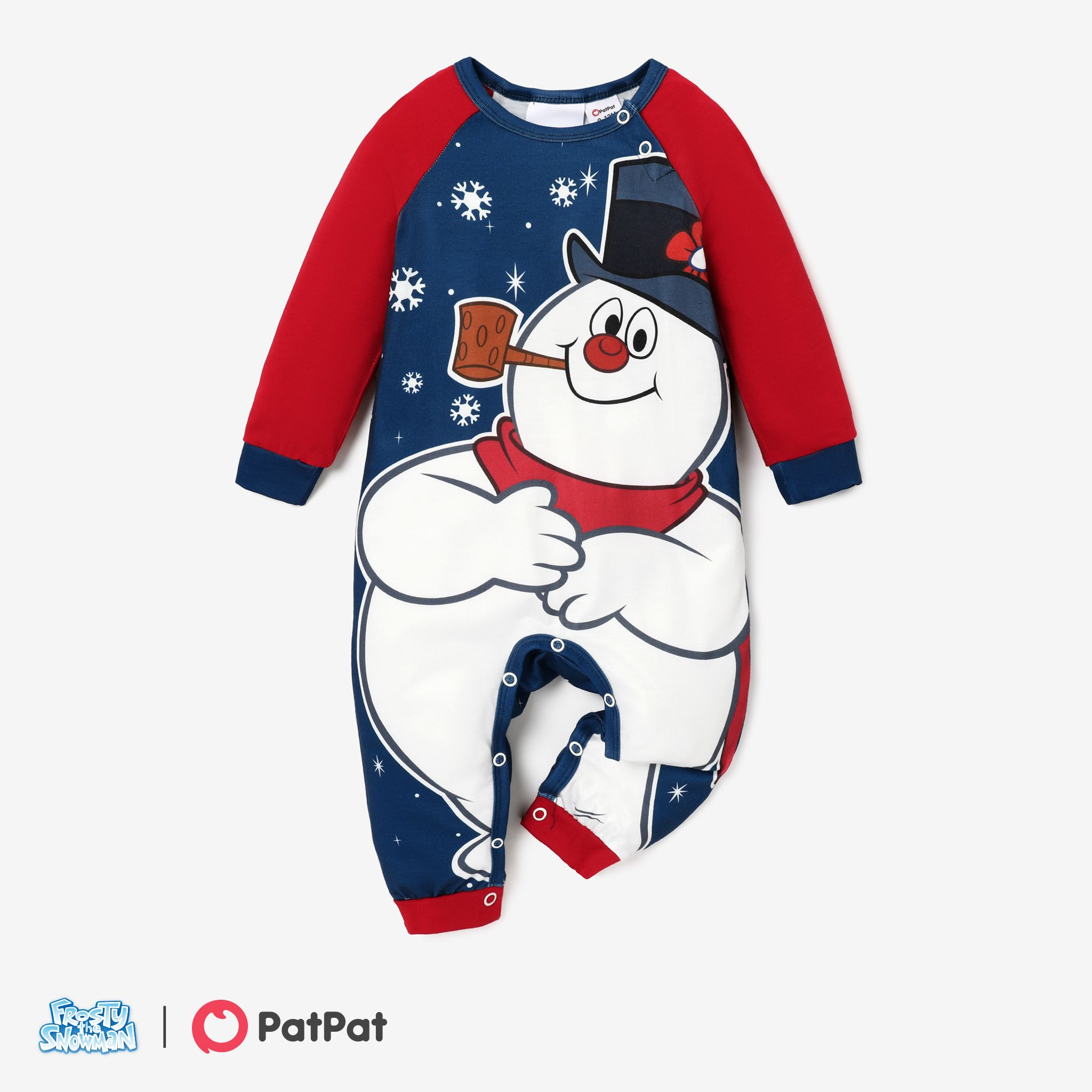 Frosty The Snowman Family Matching Christmas Long-sleeve Pajamas(flame Resistance)