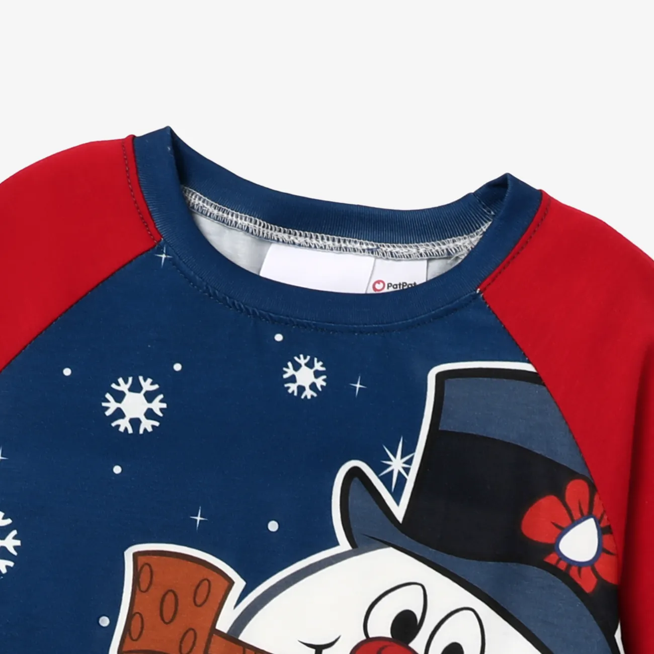 Frosty The Snowman Navidad Looks familiares Manga larga Conjuntos combinados para familia Pijamas (Flame Resistant) Multicolor big image 1