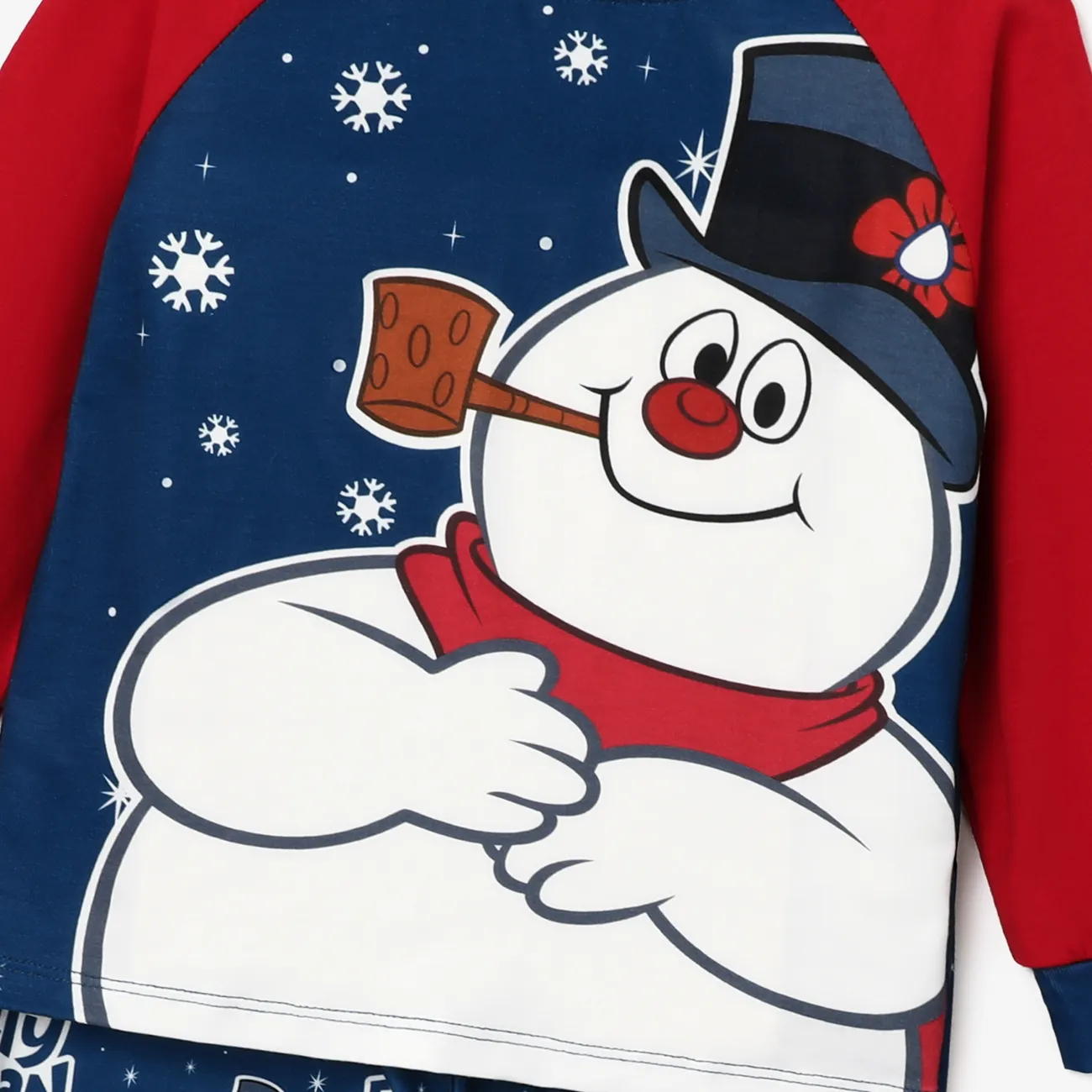 Frosty The Snowman Noël Look Familial Manches longues Tenues de famille assorties Pyjamas (Flame Resistant) Multicolore big image 1