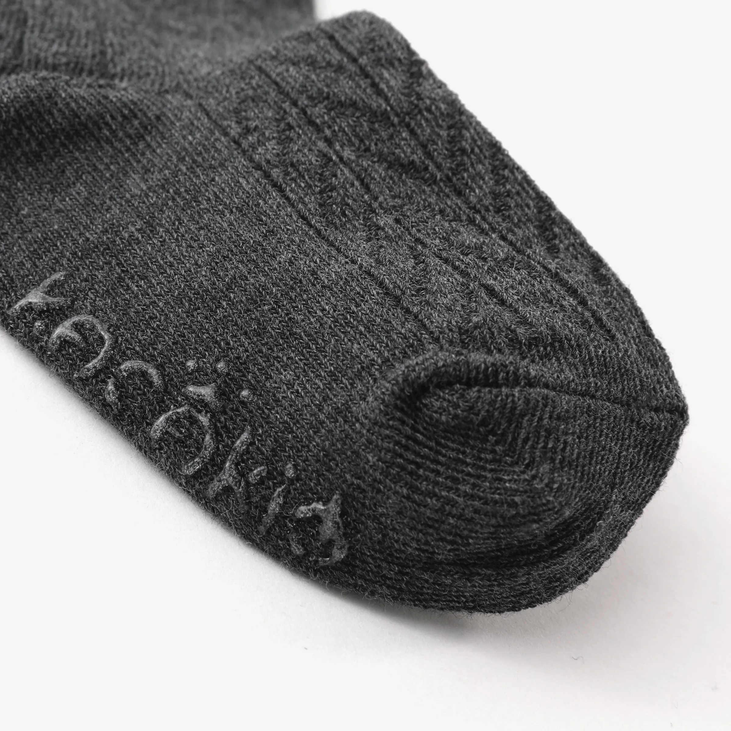 Baby/toddler Simple solid color non-slip mid-calf socks Dark Grey image 4